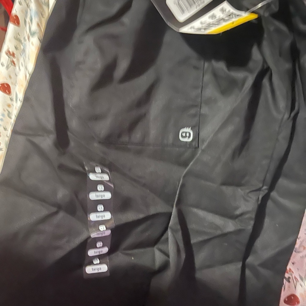 Lg black scrub pants